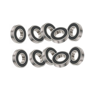 10x 6001 2RS Deep Grooved Ball Bearings