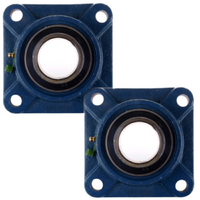 2x UCF204 20mm bore 4-Bolt Flange Pillow Block Bearing Self Aligning