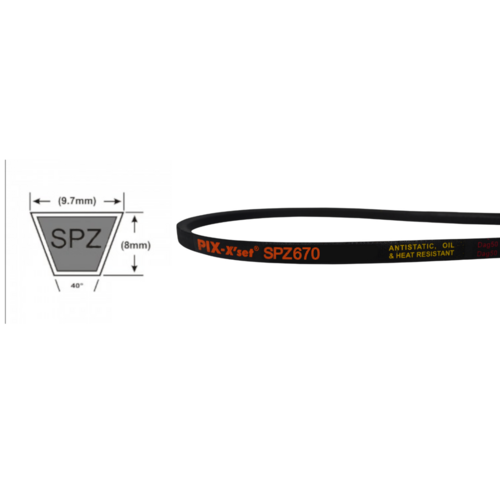 SPZ-0670 V-Belt SPZ-670