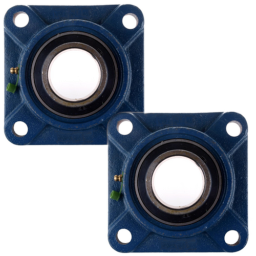 2x UCF201 12mm bore 4-Bolt Flange Pillow Block Bearing Self Aligning