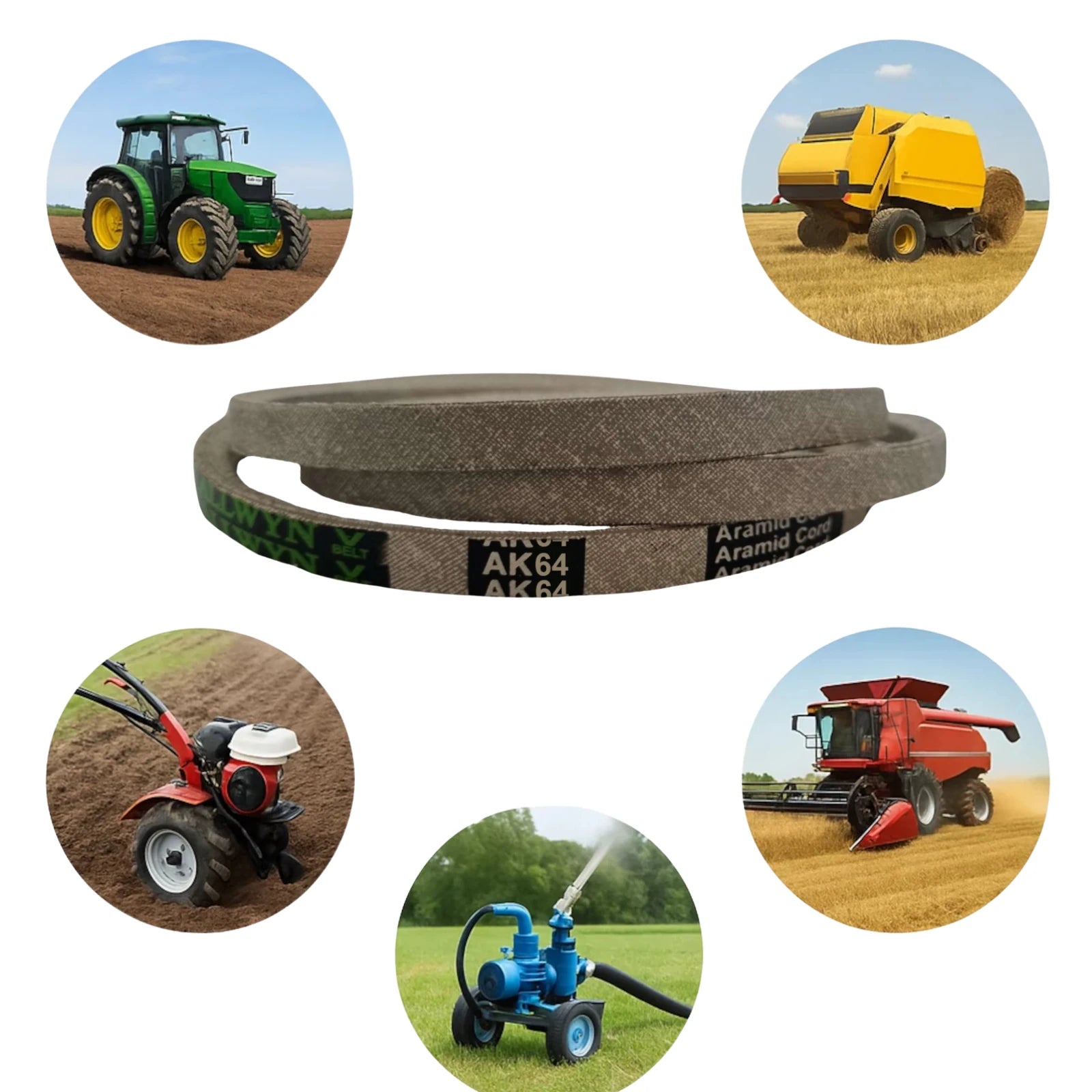 Belt replaces Bolens 1738511 or John Deere M82462