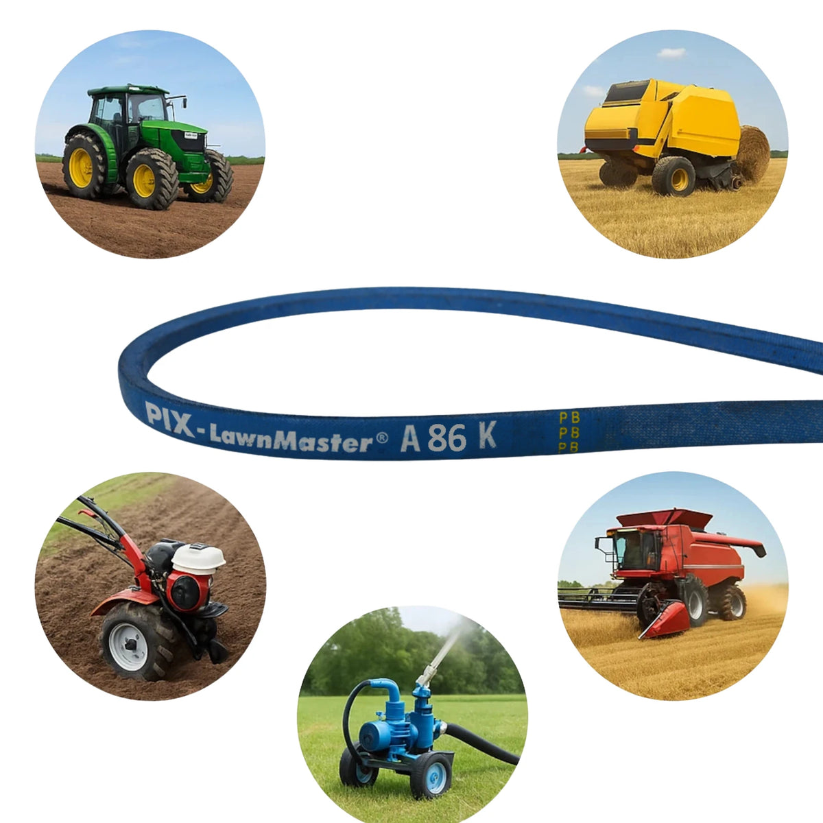 Belt Replaces AYP 131290 or 144200, Husqvarna 532 13 12-90 or 532 14 42-00, John Deere M83837 or Victa NR314120