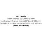Belt replaces AYP 58406, Jacobsen 344218, 344219, 545593, Victa TM60377A, TM61627A, TM61637A, 754-0191