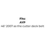 Belt replaces AYP 58406, Jacobsen 344218, 344219, 545593, Victa TM60377A, TM61627A, TM61637A, 754-0191