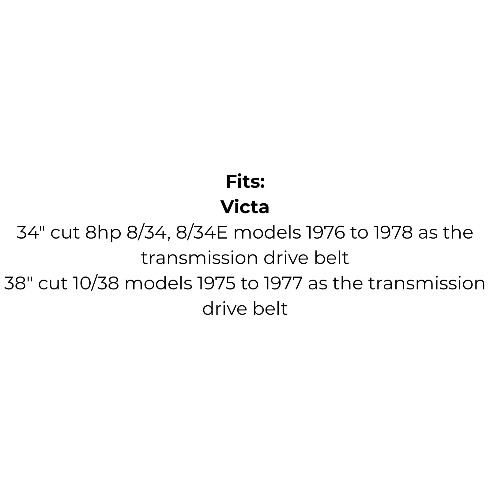 Belt replaces AYP 58406, Jacobsen 344218, 344219, 545593, Victa TM60377A, TM61627A, TM61637A, 754-0191