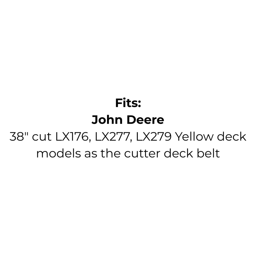Belt replaces John Deere M71529 or M82460, MTD 754-0191, 954-0191, 1651-54 or 1651-63