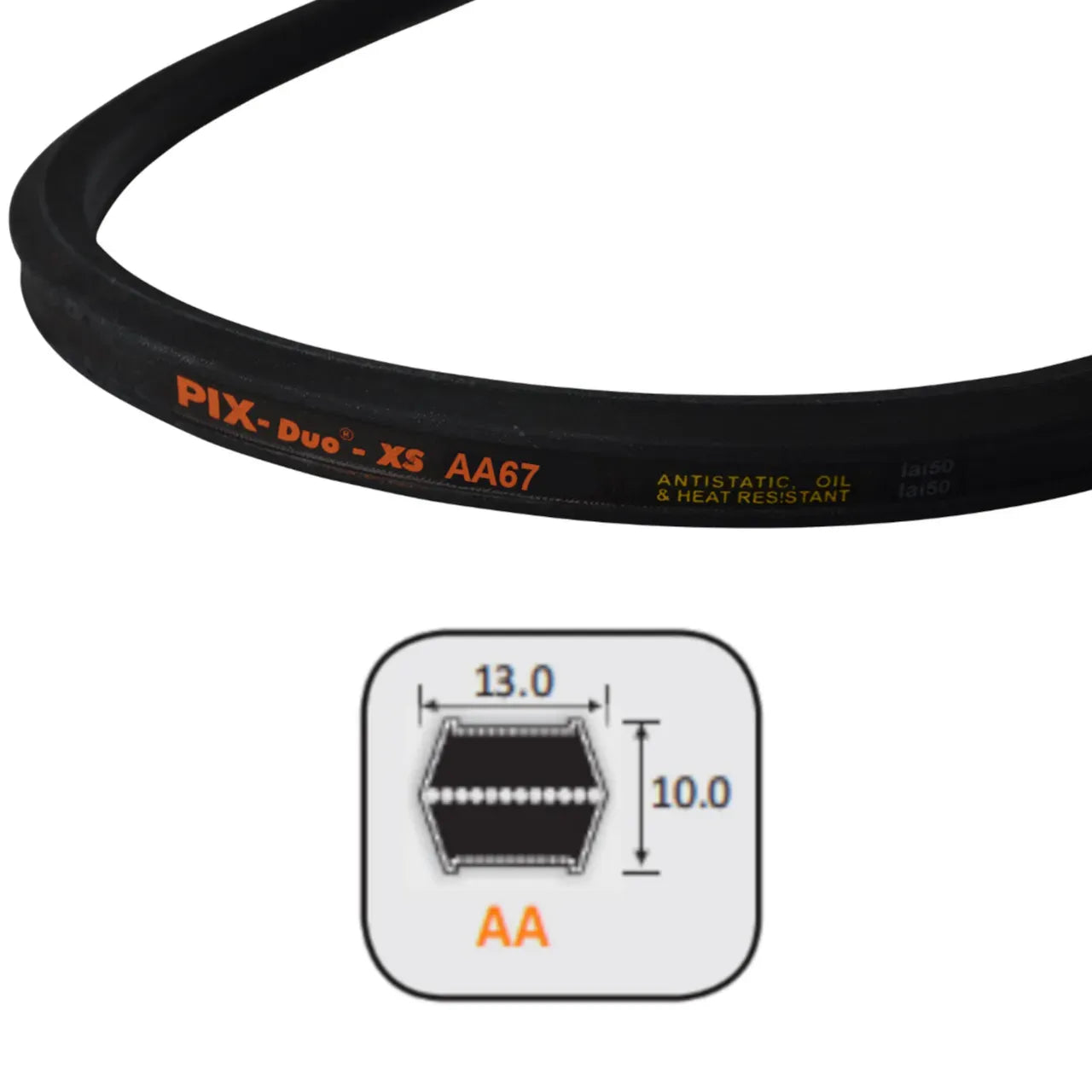 AA Section V-Belt | Double Sided | AA67