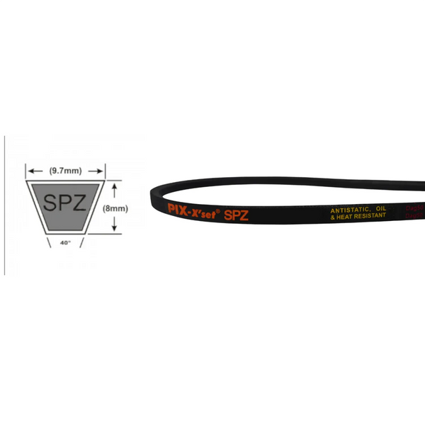 SPZ Section V-Belt Sizes SPZ-0630, SPZ-630 - SPZ3550
