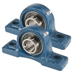 2x UCP208-UCP209 Pillow Block Bearing Self Aligning Bottom Foot Mount Housing