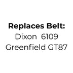 Belt Replaces Dixon 6109 or Greenfield GT87