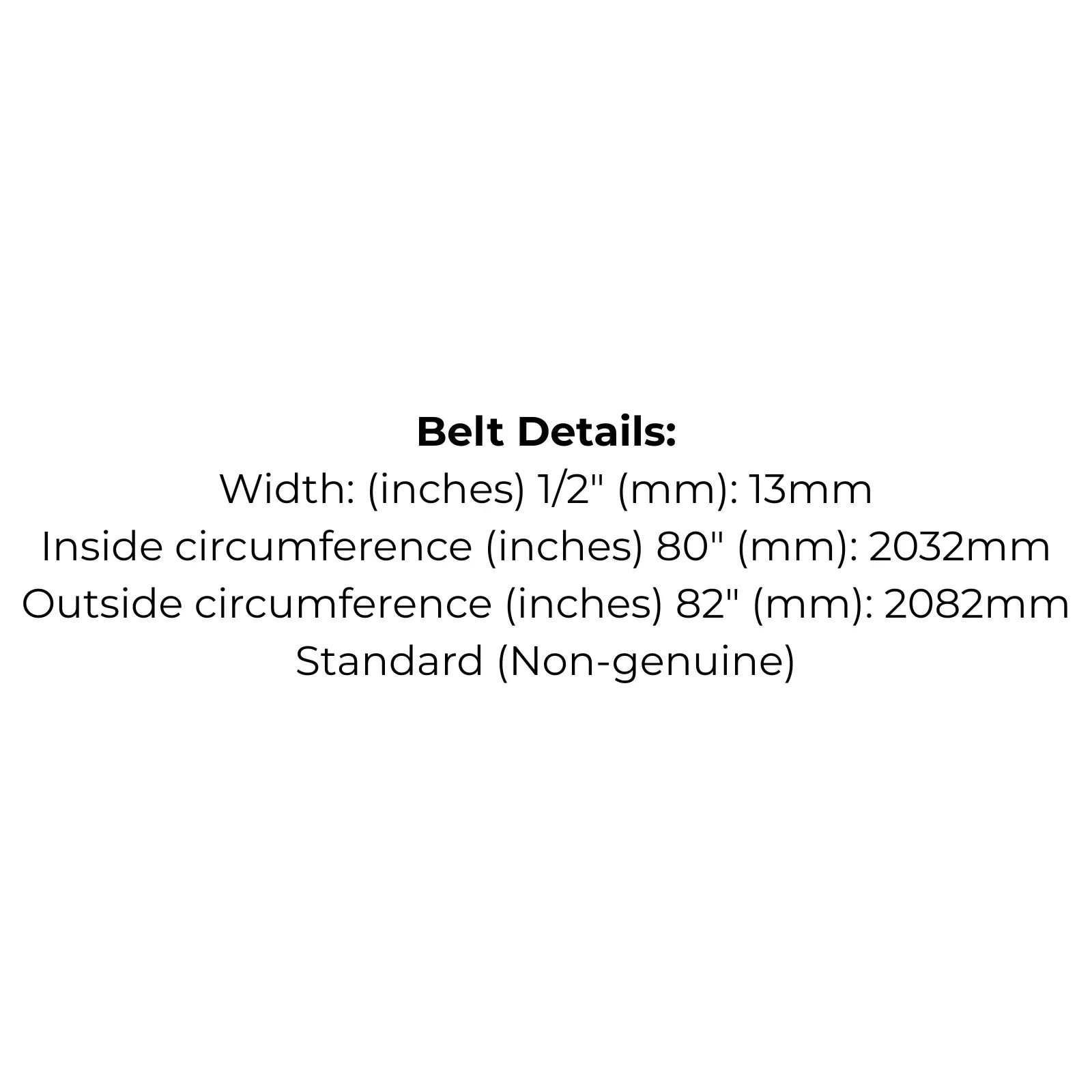 Belt Replaces Dixon 6109 or Greenfield GT87