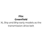 Belt Replaces Dixon 6109 or Greenfield GT87