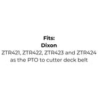 Belt Replaces Dixon 6109 or Greenfield GT87