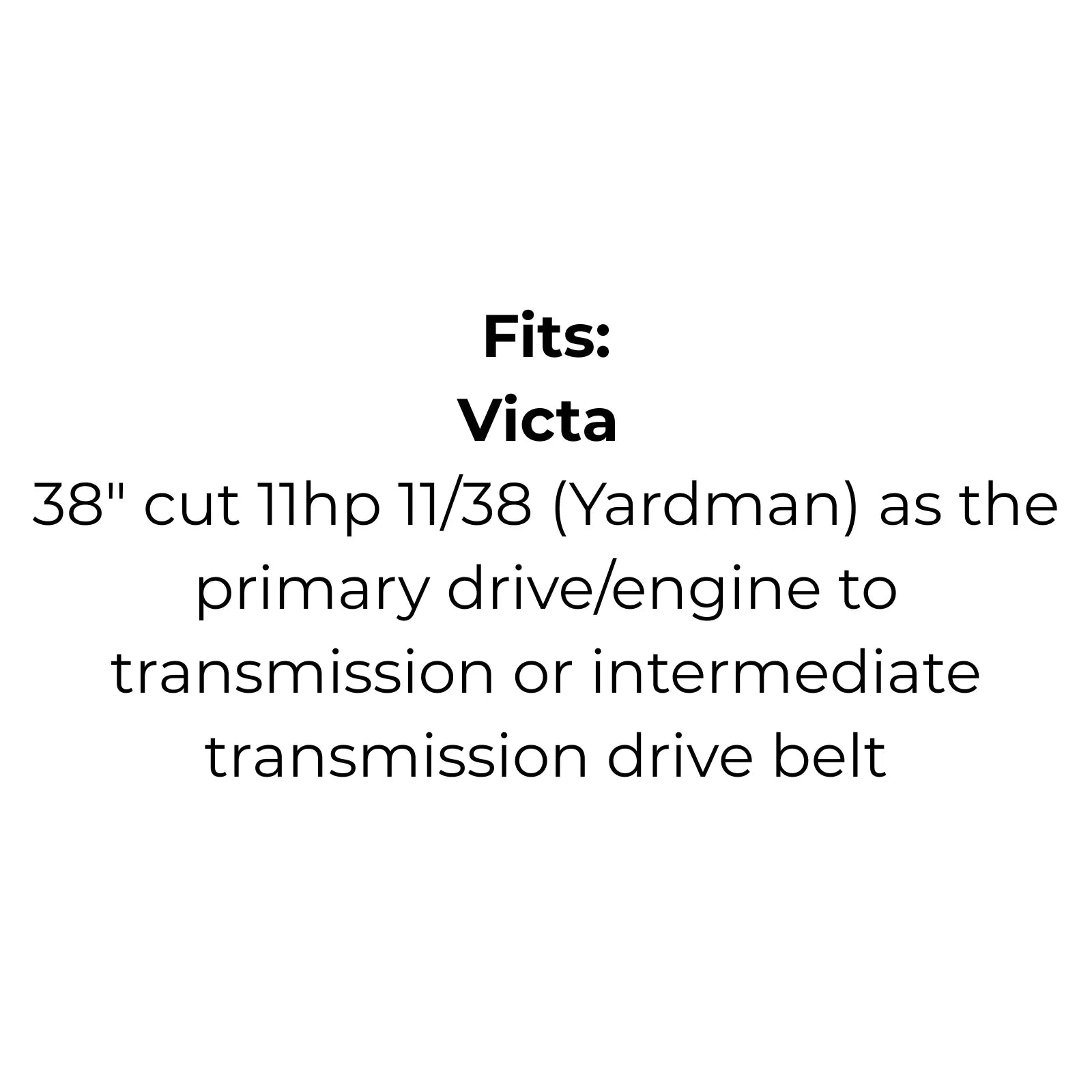 Belt Replaces Cox V39, Rover Rancher A07641 or Victa 754-0266 and 954-0266
