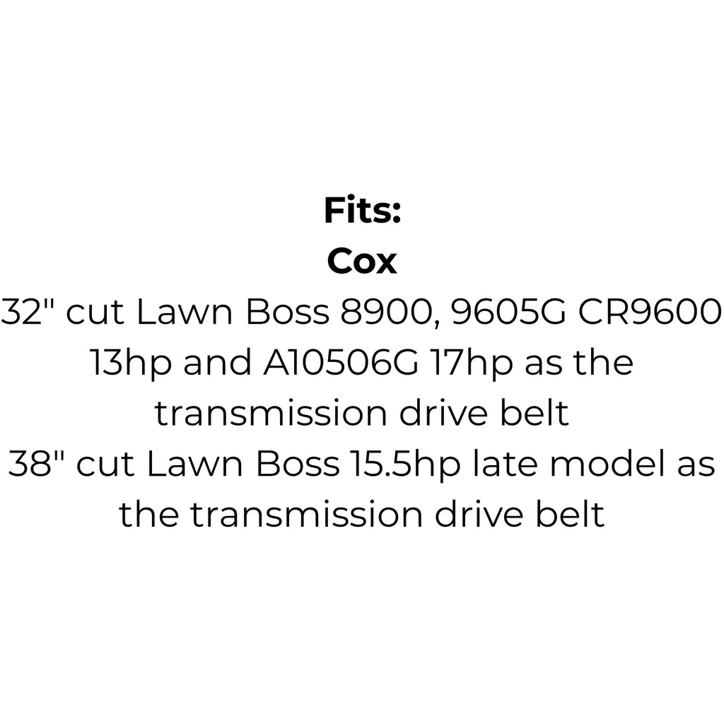 Belt Replaces Cox V39, Rover Rancher A07641 or Victa 754-0266 and 954-0266