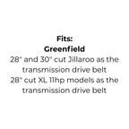 Belt Replaces Greenfield GT94 Transmission Drive Belt