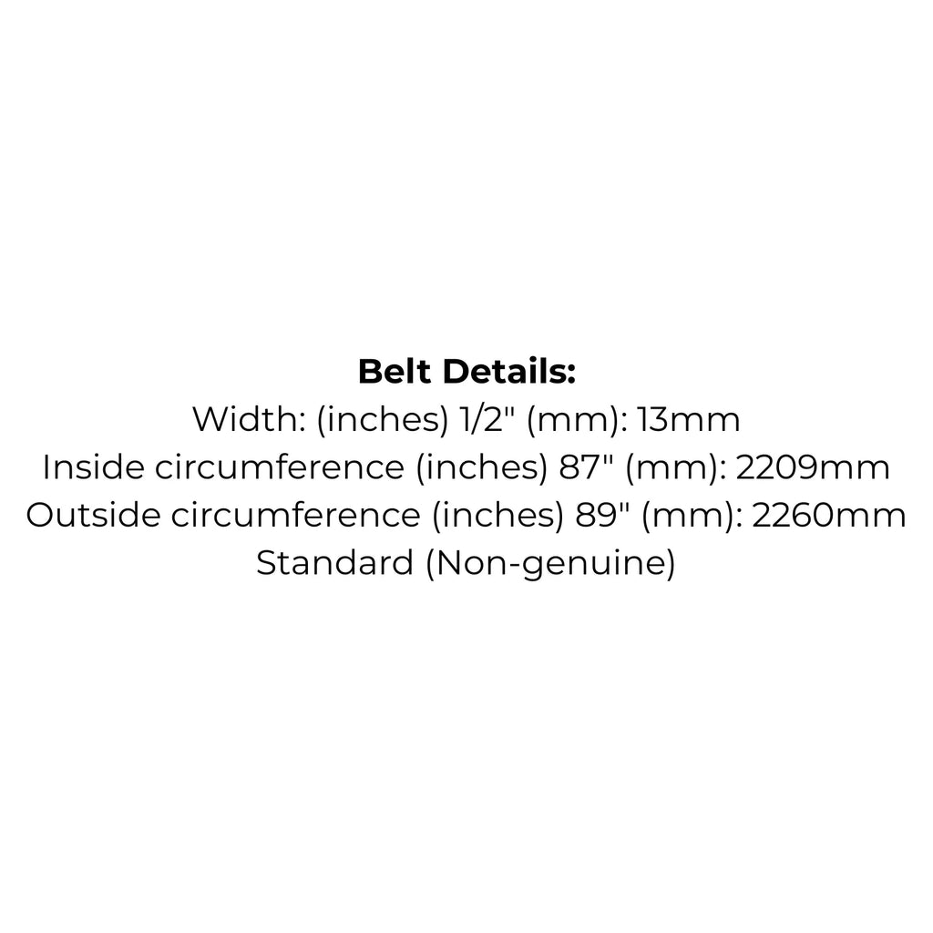 Belt Replaces Rover A12096 or John Deere GX20006 Transmission Drive Belt - Alt 6
