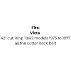 Belt Replaces Bolens 1736903 or Victa TM60660A, 754-0181, 954-0181 Cutter Deck Belt