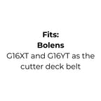 Belt Replaces Bolens 1736903 or Victa TM60660A, 754-0181, 954-0181 Cutter Deck Belt