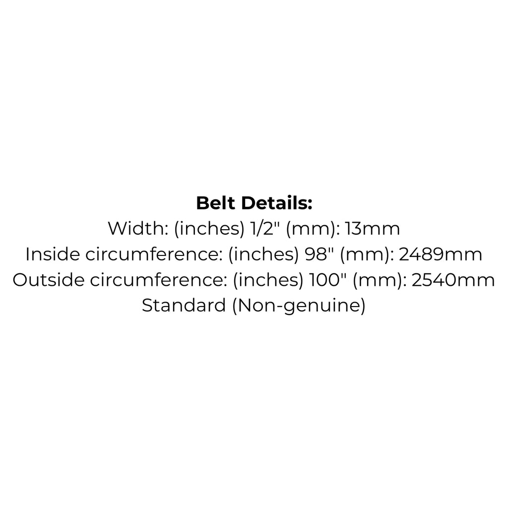 Belt Replaces Bolens 1736903 or Victa TM60660A, 754-0181, 954-0181 Cutter Deck Belt - Alt 6