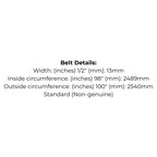 Belt Replaces Bolens 1736903 or Victa TM60660A, 754-0181, 954-0181 Cutter Deck Belt - Alt 6