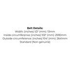 Belt Replaces Greenfield GT120 or Rover Ranger A12308 or A12202 Drive Belt - Alt 6