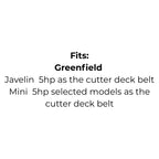Belt Replaces Greenfield GT370 or Kingcat V29