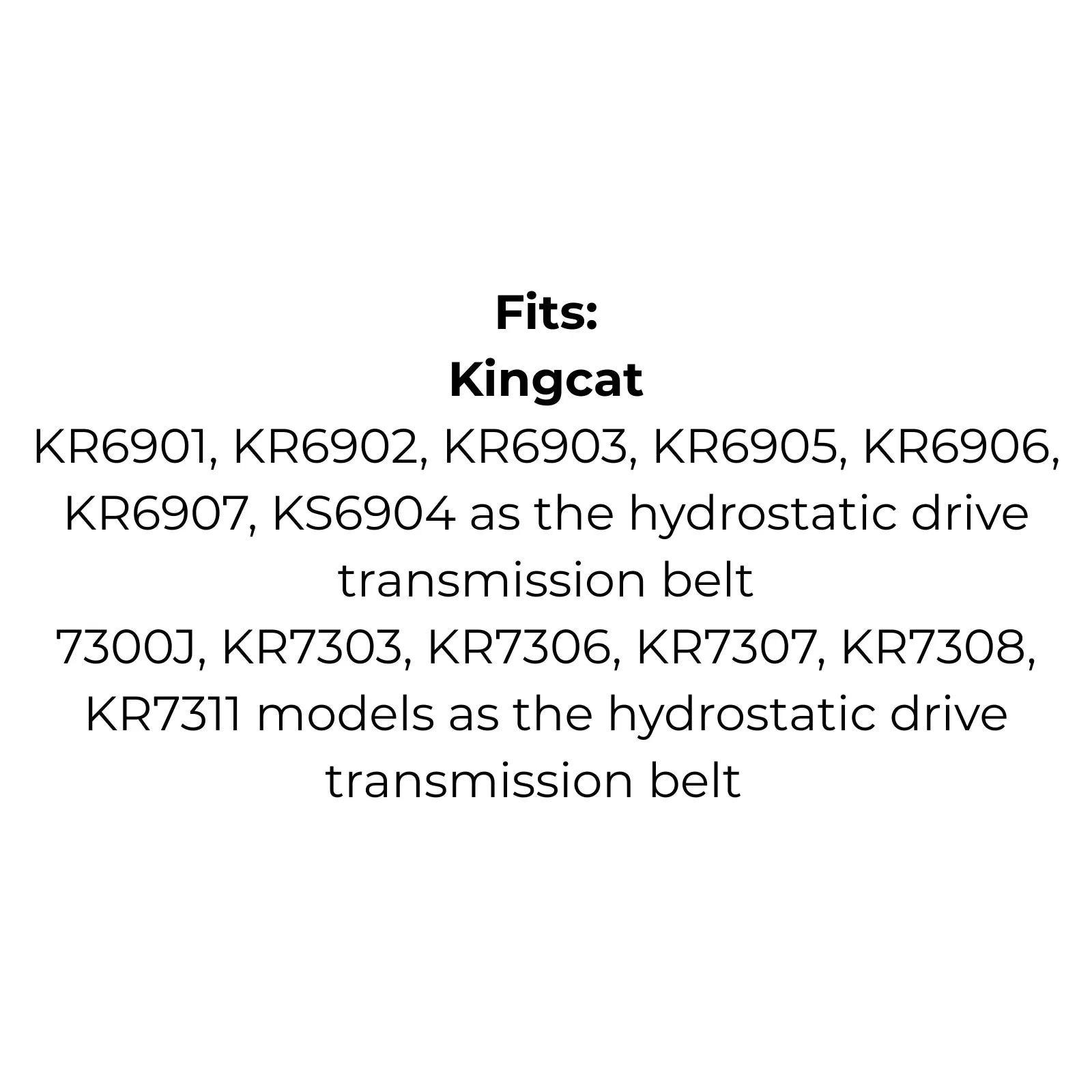 Belt Replaces Kingcat V26 or Victa as the Hydro Belt