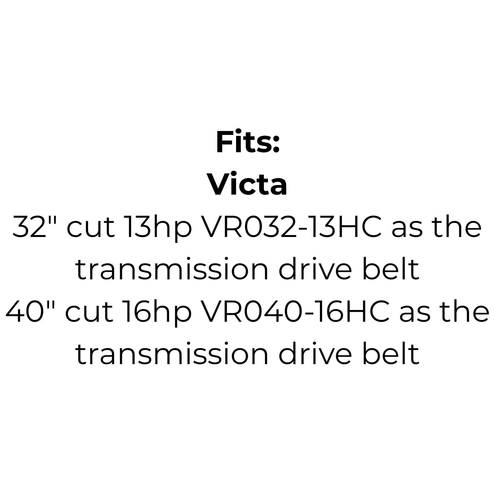 Belt Replaces Victa VC-28002 Transmission Drive Belt