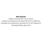Belt Replaces Victa VC-28002 Transmission Drive Belt