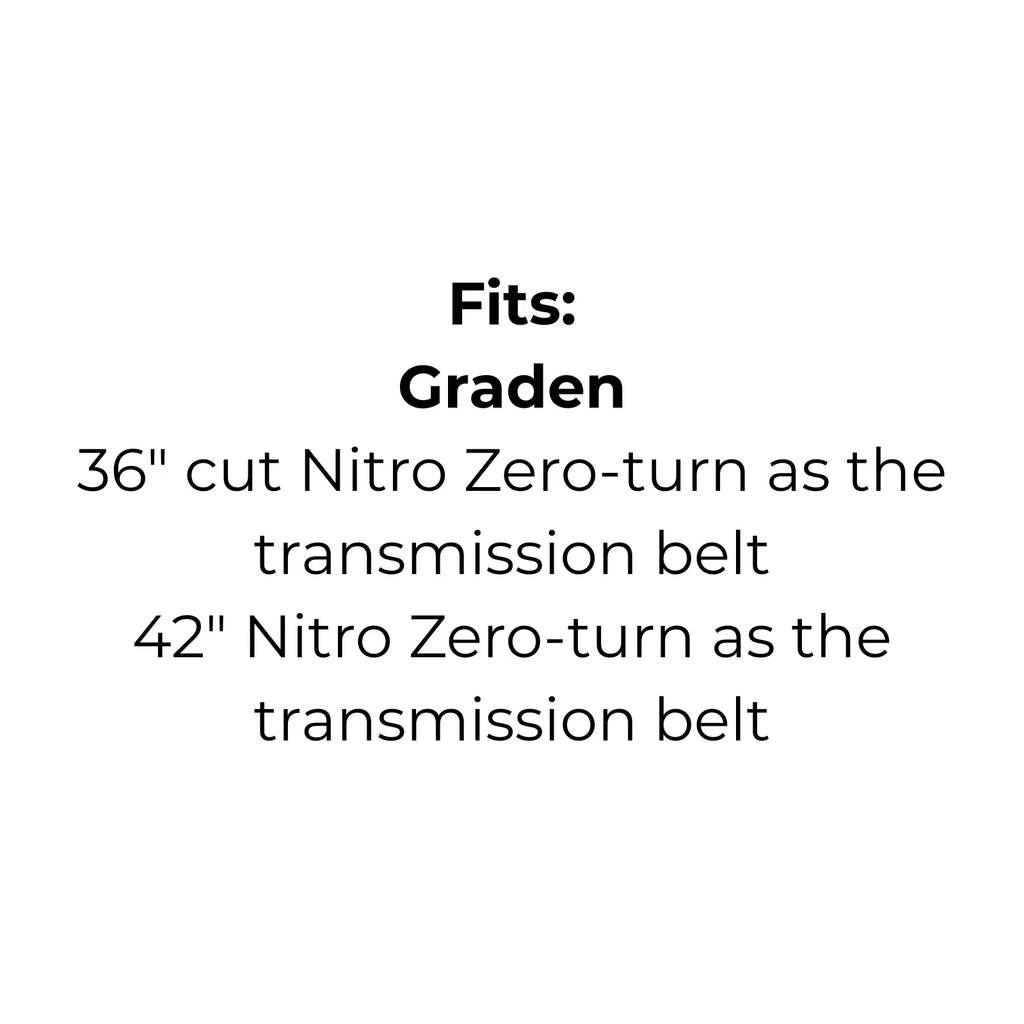 Belt Replaces Cox W04, Graden 5644 and Husqvarna 539 11 04-11 as the Cutter Deck Belt - Alt 5