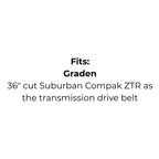 Belt Replaces Victa RD17845A or Graden