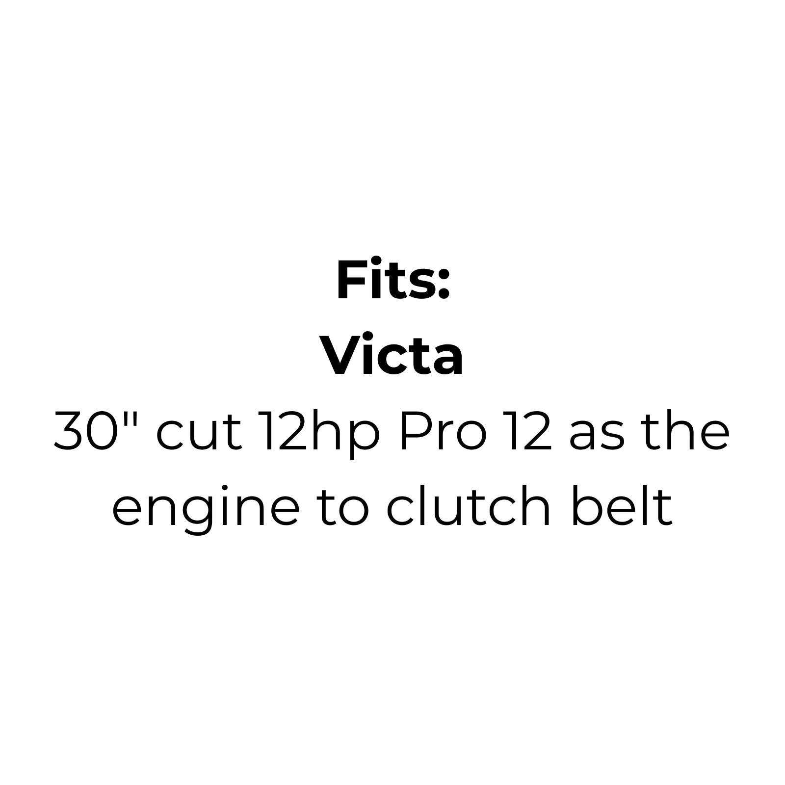 Belt Replaces Victa RD17845A or Graden