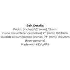 Belt Replaces Victa RD17845A or Graden