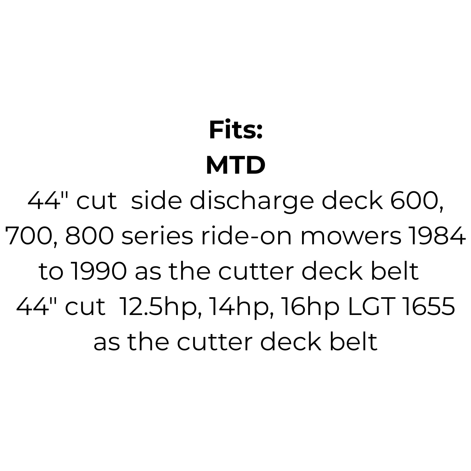 Belt Replaces MTD 754-0293 or 954-0293