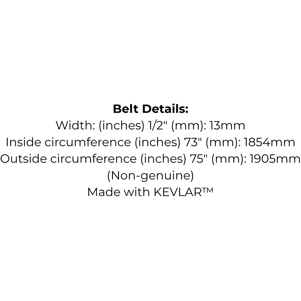 Belt Replaces Rover Rancher A12095 main drive belt for 1866, 18166, 18188 models