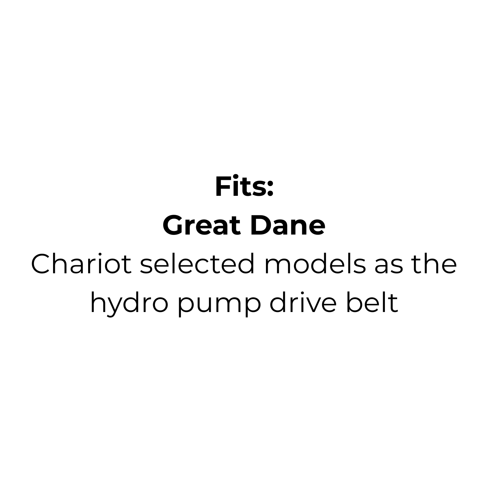 Belt Replaces Great Dane D28030 or Toro 109428