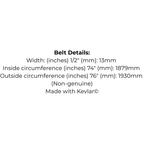 Belt Replaces Great Dane D28030 or Toro 109428