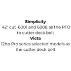 Belt for Cub Cadet 754-0461 and 954-0461, Husqvarna 532 13 12-64, Kingcat V33, MTD 754-3025 and 954-3025, Simplicity 108508 or Victa RD17879A