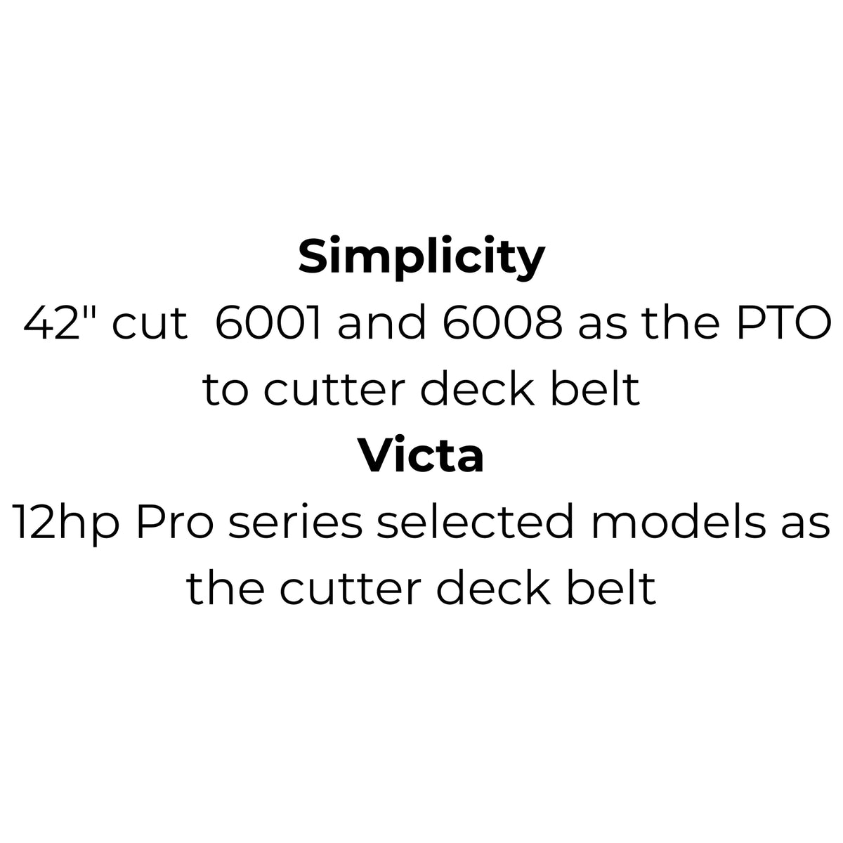 Belt for Cub Cadet 754-0461 and 954-0461, Husqvarna 532 13 12-64, Kingcat V33, MTD 754-3025 and 954-3025, Simplicity 108508 or Victa RD17879A