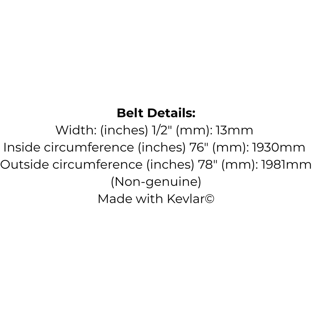Belt for Cub Cadet 754-0461 and 954-0461, Husqvarna 532 13 12-64, Kingcat V33, MTD 754-3025 and 954-3025, Simplicity 108508 or Victa RD17879A
