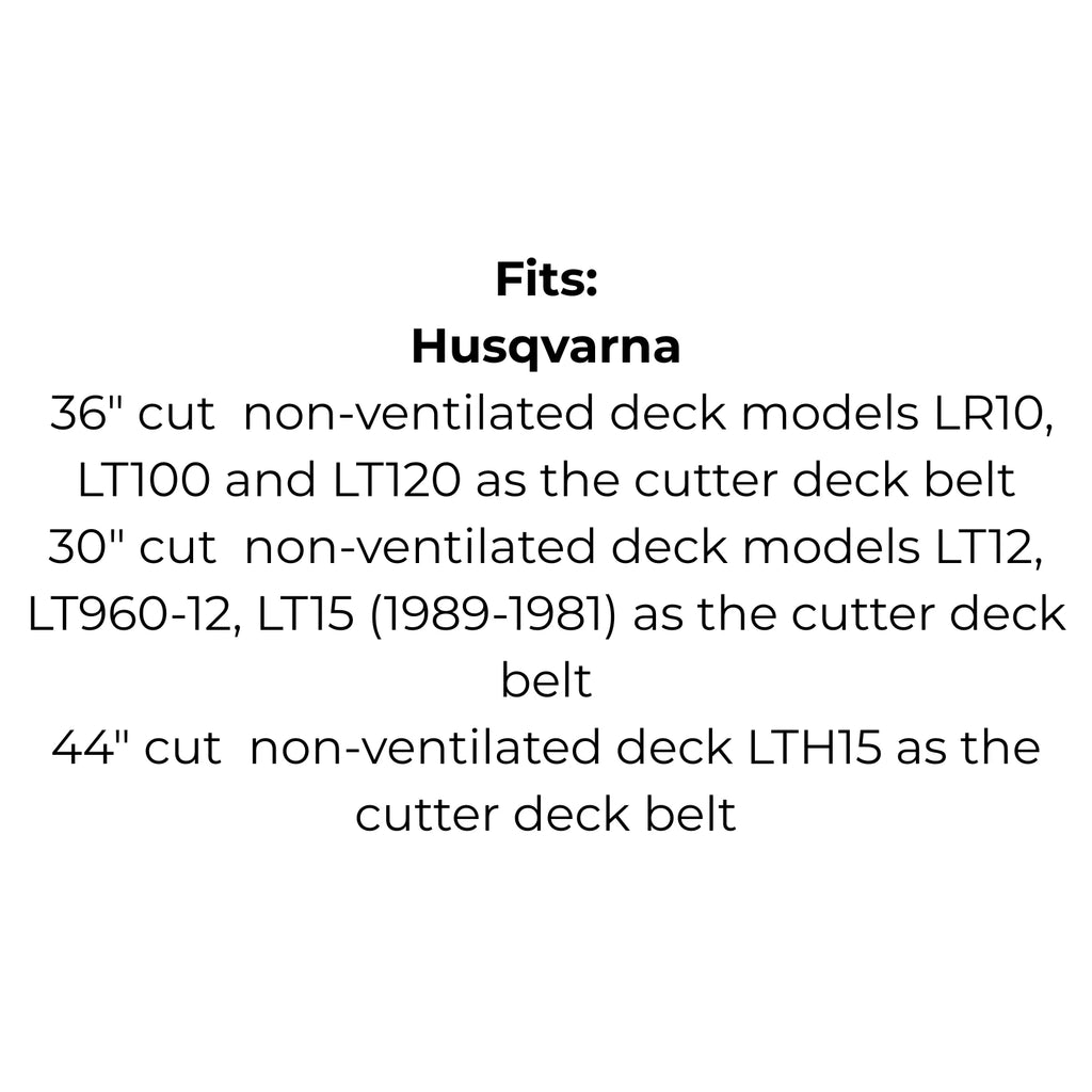 Belt for Husqvarna 5321242-93 5321060-85X, John Deere M84075, Murray 37X59-MA, Victa RD17878A RD18377A, AYP 124293 106085 & Flymo 106085Z-00