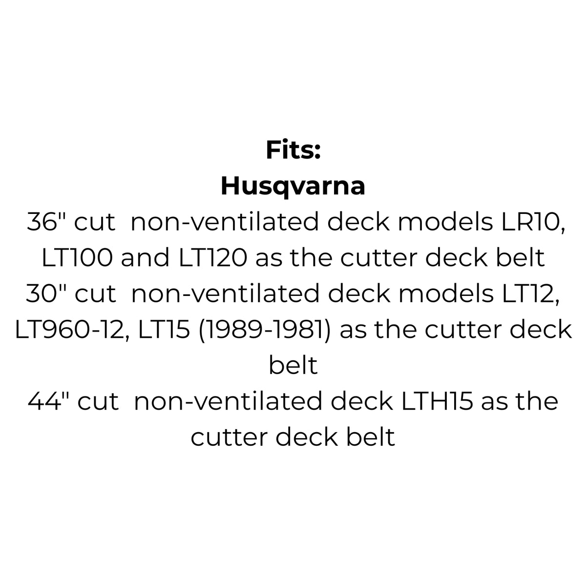 Belt for Husqvarna 5321242-93 5321060-85X, John Deere M84075, Murray 37X59-MA, Victa RD17878A RD18377A, AYP 124293 106085 & Flymo 106085Z-00