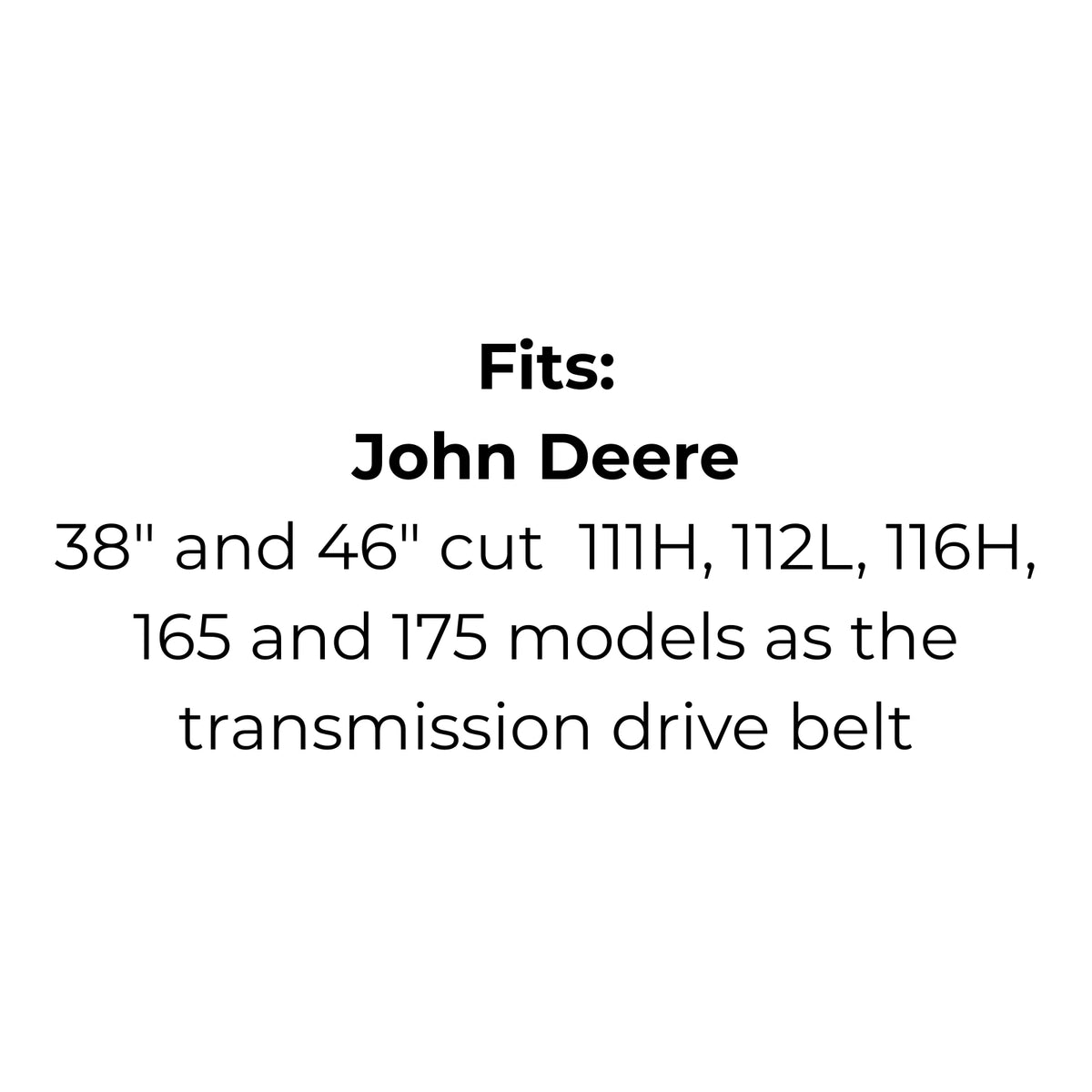 Belt for Husqvarna 5321242-93 5321060-85X, John Deere M84075, Murray 37X59-MA, Victa RD17878A RD18377A, AYP 124293 106085 & Flymo 106085Z-00