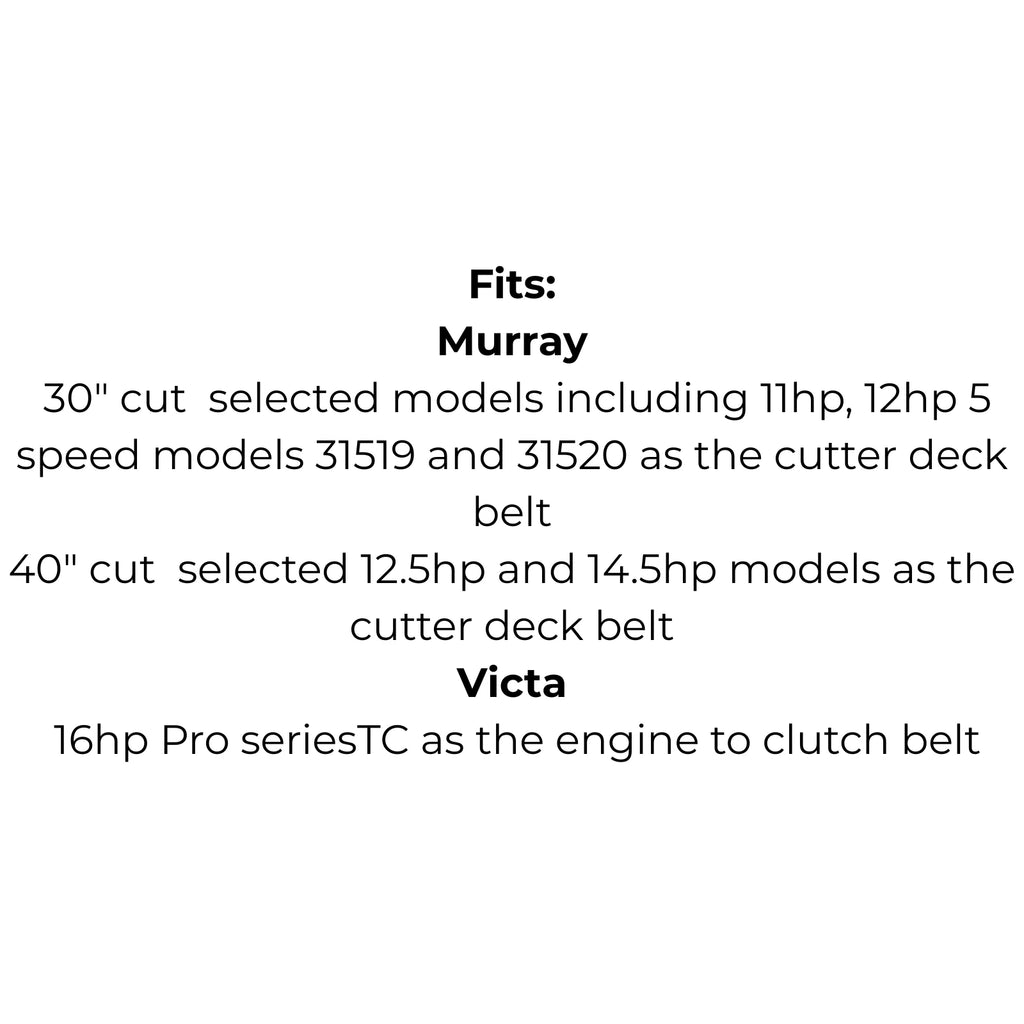 Belt for Husqvarna 5321242-93 5321060-85X, John Deere M84075, Murray 37X59-MA, Victa RD17878A RD18377A, AYP 124293 106085 & Flymo 106085Z-00