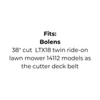 Belt Replaces Bolens 1739080, Craftsman 754-04207 954-04207, Cub Cadet 754-0640 9540640 incl MTD 754-0349 954-0349 Rover 754-04207 and 954-04207