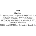 Belt Replaces Cox V28, V04 and SV04, Kingcat V28 or Murray 314572