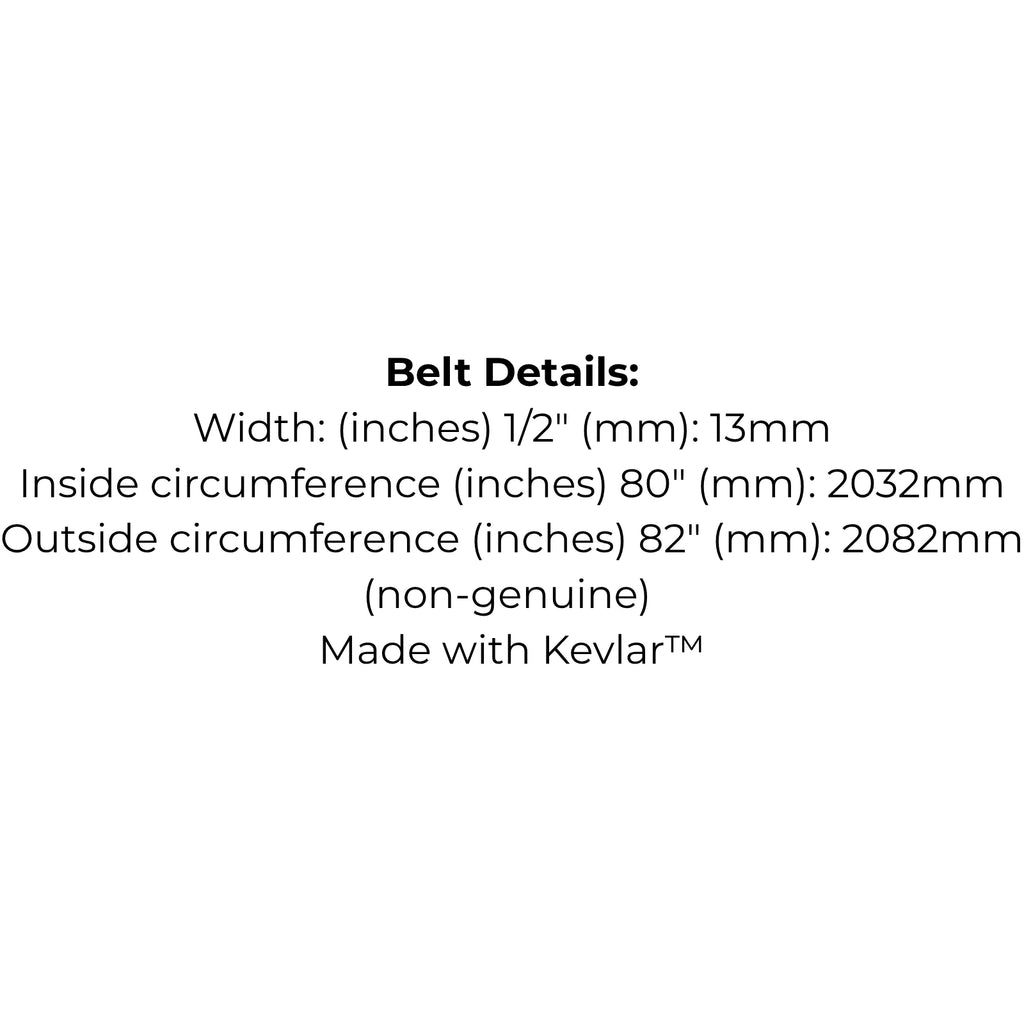 Belt for AYP 140294, Husqvarna Jonsered McCulloch Poulan 532 14 02-94, Simplicity 108209G, Toro 927066 1198821, Victa TM61807A 7540226 9540226 NR54758