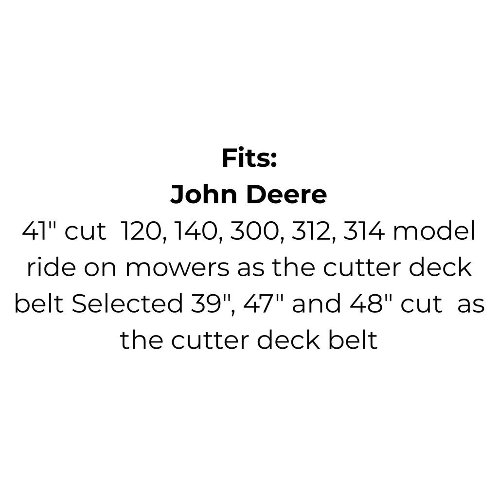 Belt Replaces John Deere M42779 and M45998, MTD 754-0365 and 954-0365, Simplicity 1607813 and 165950 or  Toro 114433 and 106516