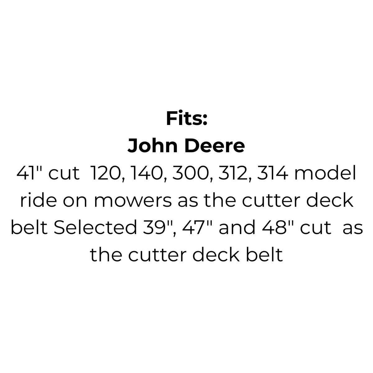 Belt Replaces John Deere M42779 and M45998, MTD 754-0365 and 954-0365, Simplicity 1607813 and 165950 or  Toro 114433 and 106516
